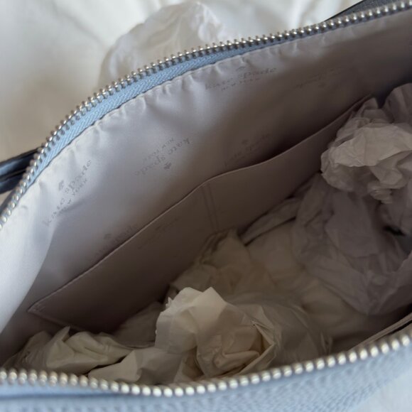 Kate Spade Vivian Crossbody Hobo Shoulder Bag Muted Blue NWOT - Picture 8 of 8